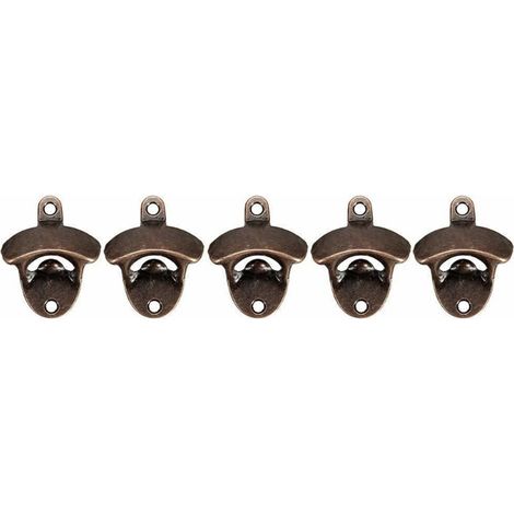 Set mit 10 Wandflaschenöffnern im Vintage-Stil, rustikal, aus robustem und langlebigem Metall, für Bars, Restaurants und Privathaushalte. (1/5)