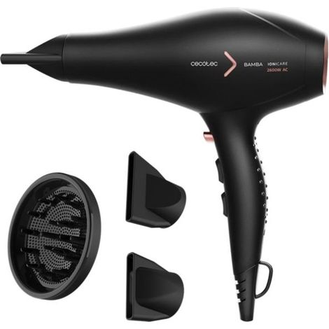 Sèche-cheveux CECOTEC Bamba IoniCare 5350 PowerShine Fire noir et or (1/5)