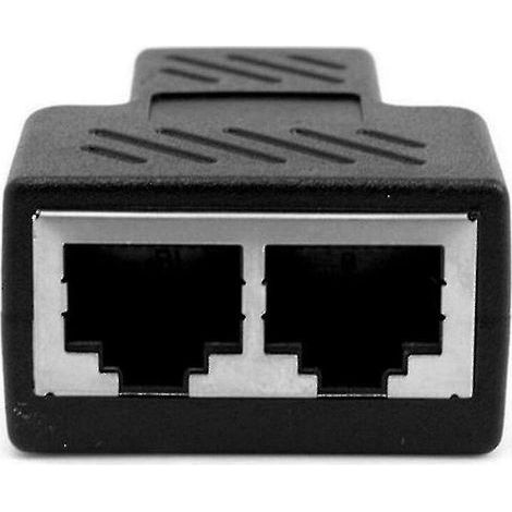 Practical Rj45 Splitter Adapter Port Cat5/6 Lan Ethernet Cable (1/3)