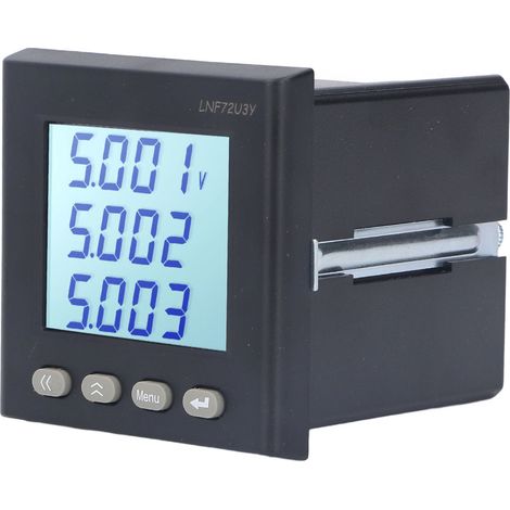 Kompaktes, intelligentes Dreiphasen-Voltmeter-Amperemeter mit LCD-Digitalanzeige, 80-270 V AC/DC. (1/5)