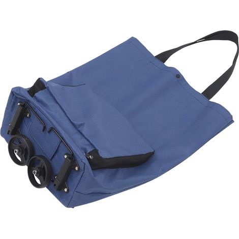 Chariot de courses pliable et portable avec roulettes grand sac épais  poche rangement pour le supe
