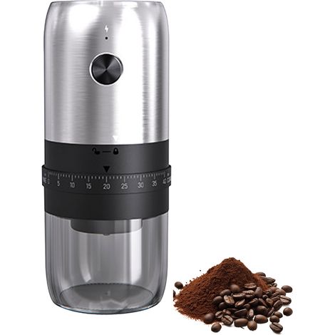 Moulin à café électrique avec 40 réglages réglables, Portable et Rechargeable pour voyage et maison (1/5)