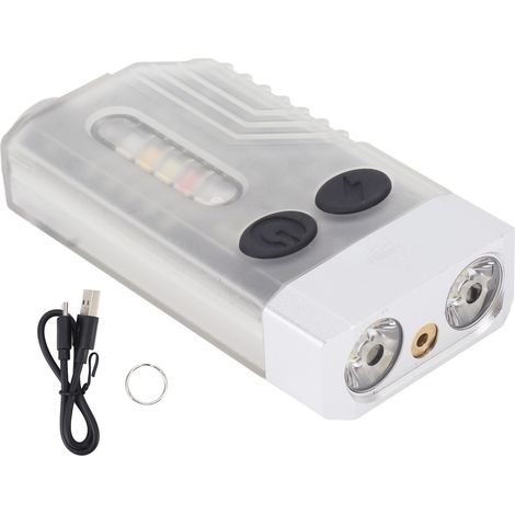 Mini-USB-Taschenlampe, wiederaufladbar, 3,7 V, 1000 mAh, IP65, 365 nm, für Wandern, Notfälle und Suchspiele (1/5)