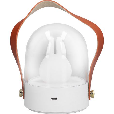 Veilleuse musicale portable pour chambre ou bureau, lampe mignonne à motif dessin animé, trois niveaux de luminosité, rechargeable par USB (1/5)