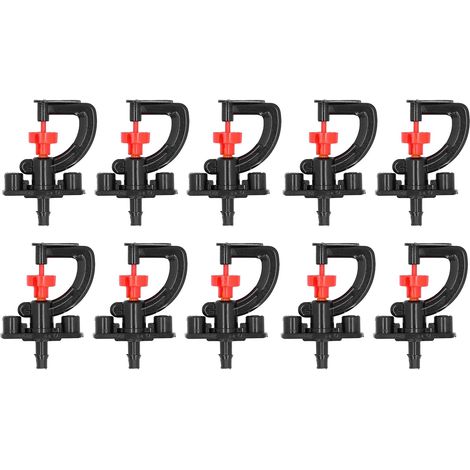 10 buses de pulvérisation à réfraction rotatives à 360 degrés, type G, pour arrosage par atomisation, tuyau de brumisation pour serre (1/5)