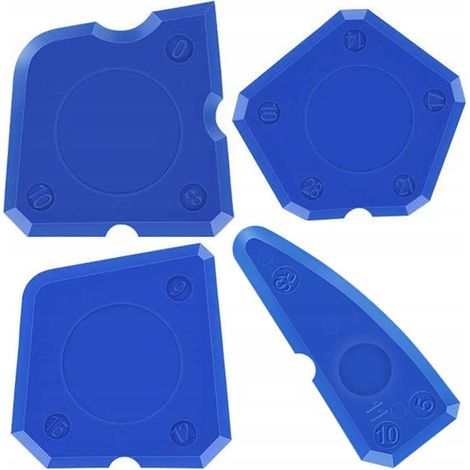Palette per silicone spatola blocchetti per applicare silicone per fughe e giunti 4 pezzi (1/2)