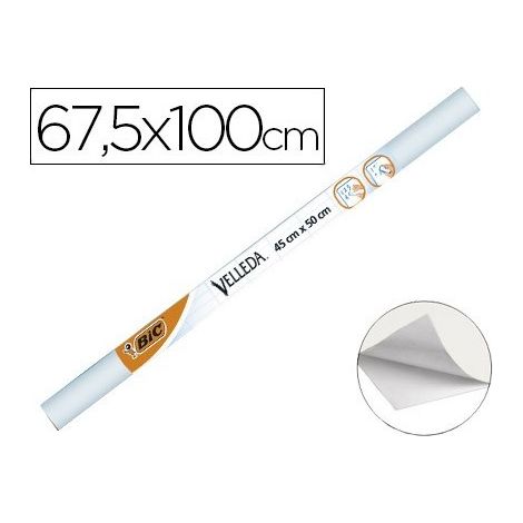 Pizarra blanca velleda rollo adhesivo de 67,5x100 cm