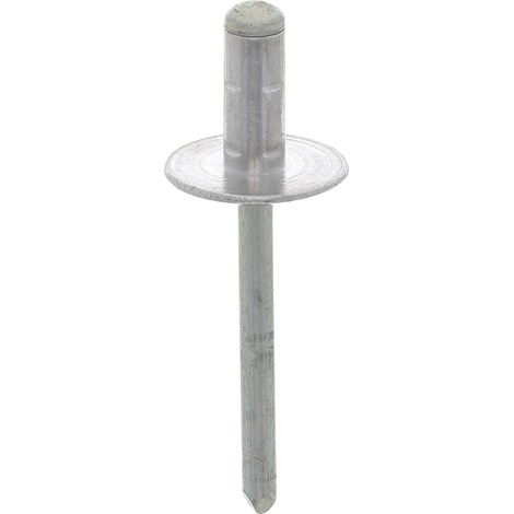 Restagraf - Rivetto Testa Ampia Multi-Serrage Alluminio & Asta Acciaio - Compatibile con Volkswagen Golf VI - Diametro 6,4 mm - Lunghezza 14 mm - RIF. 139000 - Confezione da 20 (1/3)