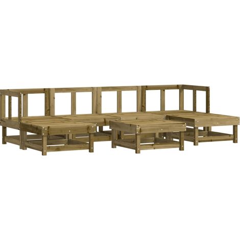 Maison Exclusive - Set Salotto da Giardino 7 pz in Legno Impregnato di Pino (1/5)