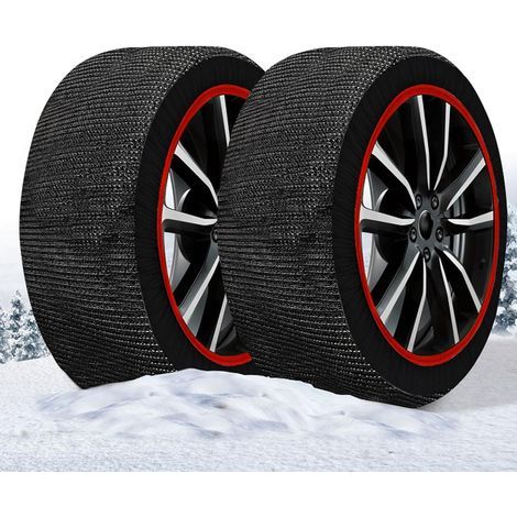 Maranello Super X Textil-Schneesocken – Größe M – Zertifiziert nach EN 16662-1:2020 – Einfache 2-Minuten-Montage – Rutschfeste Winterketten – Textil-Schneeketten (1/5)