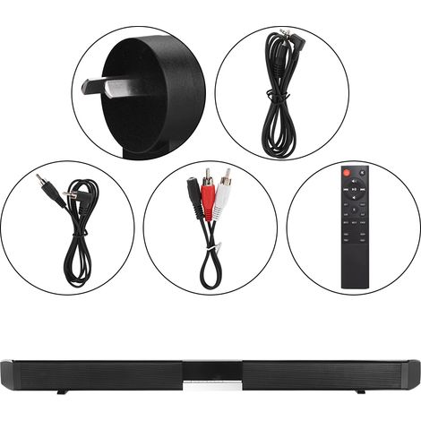 Barre de son Bluetooth TV Home Cinéma Enceinte Système Audio 110-230V Prise AU (1/5)