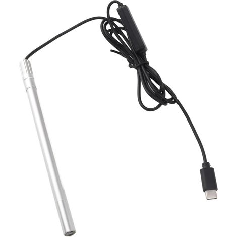 Microscope électrique 3 en 1 HD Mini, objectif 8,5 mm, grossissement 200x, caméra endoscopique USB avec 8 LED, application visible (1/5)