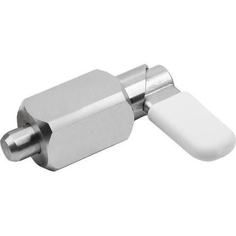KIPP Sperrriegel Vierkant Gr.1 D=6 Edelstahl blank mit Kappe (1/3)