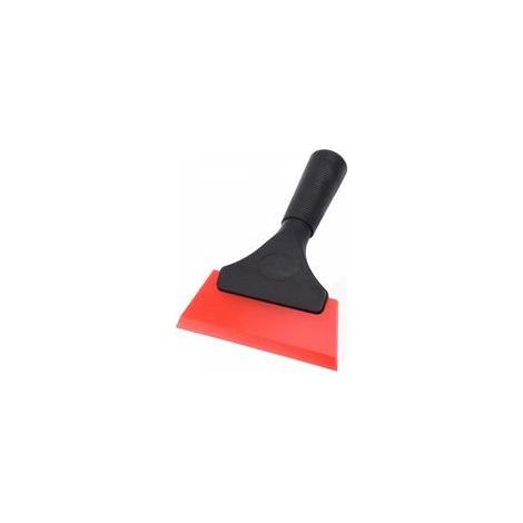 Tergivetro multifunzionale (12,7 cm, rosso), in silicone di alta qualità, per bagni, porte a specchio, finestre, parabrezza e vetri. (1/5)