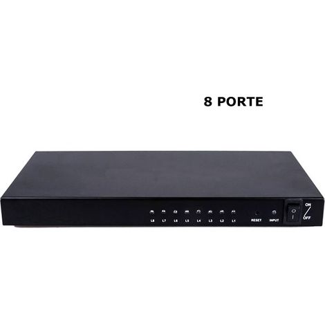 Splitter hdmi sdoppiatore 8 porte connettore supporto 1x8 ingressi 1080P (1/3)