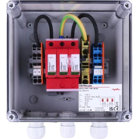 Generatoranschlusskasten Dehn-Soehne 900913 IP65 1 MPPT 2 Strings