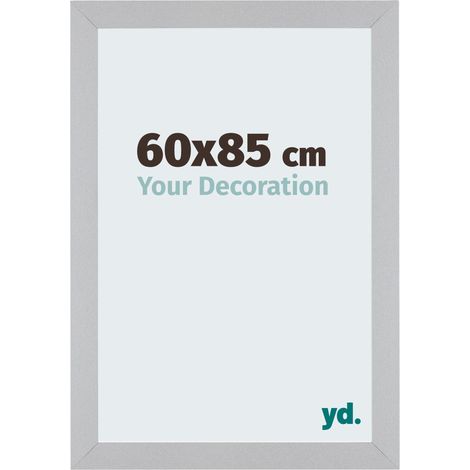yd. - Cadre photo 60x85 - Argent Mat - MDF - Mura