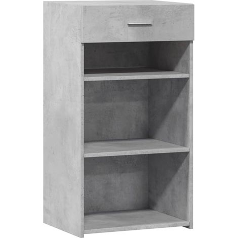 Credenza buffet cassettiera mobile contenitore organizer cucina soggiorno soggiorno 50 x 42,5 x 93 cm derivati del legno grigio 020031945