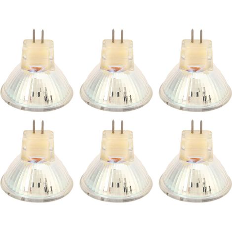 Lot de 6 ampoules LED GU4 3W MR11, 270 lumens, spot encastrable 12V, lumière chaude, projecteur d'éclairage rail. (1/5)