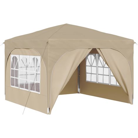 Maison Exclusive - Pop-up Partyzelt 290 x 290 x 245 cm Creme (1/5)