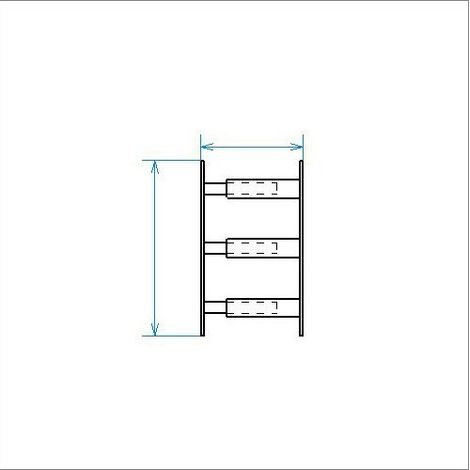 Mottez – Barreau télescopique 3 barreaux 30 à 55 cm – Pour fenêtres de 39 à 52 cm – Laqué noir en poudre polyester – Installation facile