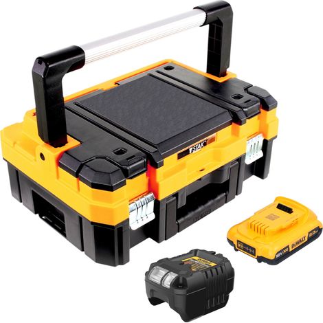 Kit de démarrage DeWalt DCB 1102 D1T 18 V avec 1 batterie 2,0 Ah + chargeur DCB 1102 + TSTAK (1/5)
