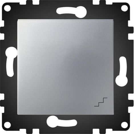 Interruptor Empotrable Simple Conmutado Gris IP20 Serie wLux  Gris  | IluminaShop