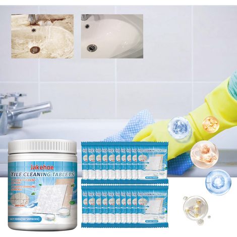 Tile Cleaning Sheets - Daily Household Cleaning, Bedroom & Kitchen Tile Cleaning and Gloss Maintenance - 100g (5g20 pieces) (1/5)