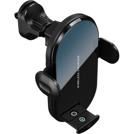 Chargeur Voiture Sans Fil 15W, Support Téléphone Universel pour Tableau de Bord et Aération, Charge Rapide Automatique (1/5)