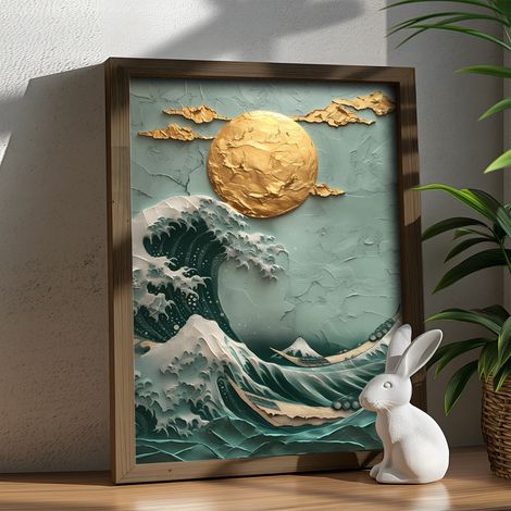 Quadro da parete in MDF con cornice Painting Multicolore (1/3)