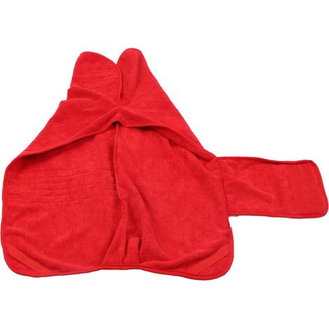 Robe De Bain Pour Animal De Compagnie - Microfibre Absorbante Rapide - Pour Chien Chat - Taille XL - Rouge (1/5)