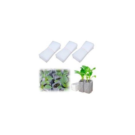 300 Pcs Sac a Semis, Sacs à Plantes Non tissé,Sac à Semis ,Pots de Semis en Tissu Sac de Pépinière pour Maison Jardin Serre pour Les Tomates, Les Fleurs, Les Plantes et Plus 12cm x 15cm (1/5)