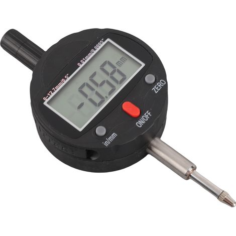 Indicateur numérique électronique à cadran, outil de mesure, étanchéité IP54, plage de mesure 0–12,7 mm, résolution 0,01 mm (1/5)