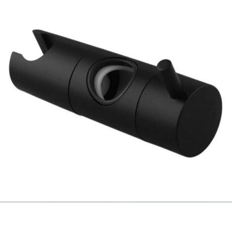 FENOPLASTICASupport de Douche, 22MM à Diamètre Réglable,Chromé + Conception ABS Support Douchette, Installation Simple, Adapté à la Barre de Douche (tube de 22 mm de diamètre peint en noir) (1/4)
