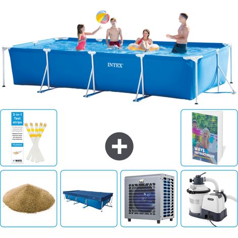 Intex Piscina con estructura Rectangular - 450x220x84 cm - 7-piezas  S133 (1/5)