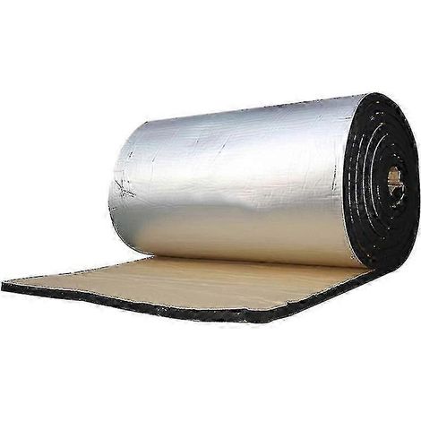 Tapis d'isolation thermique et phonique de 10 mm pour pare-feu de voiture ou camion - Isolation phonique et thermique - Laine isolante - Modèle 2025 (1/5)