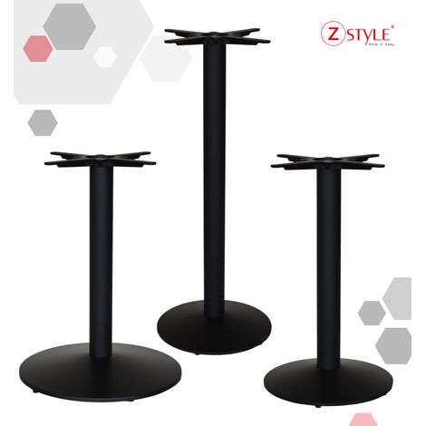 Basi per tavolo in metallo tonde - ZStyle Z756: base 55 cm / h 73 cm base tavolo, gamba tavolino , piede centrale, metallo, per catering bar ristoranti bistrot - basamento - per interno / esterno (1/3)