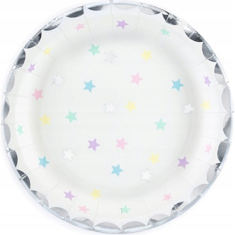 Piatti Unicorno - Stelle, 18 cm, 6 pezzi. (1/5)