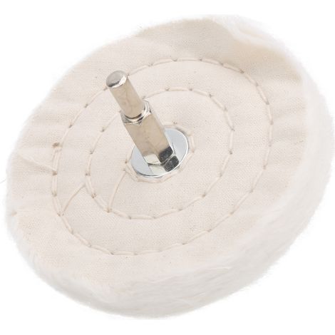 Disque de polissage en tissu blanc plat, type coton, outil de ponçage miroir avec poignée, 100 mm