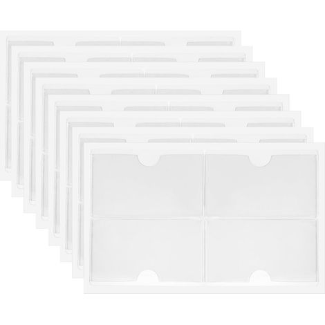 52 Pcs Porte Etiquette Adhesif, Pochettes Adhésive Transparente, Porte Carte Transparent, Porte étiquette, Pochettes de Carte Autocollantes pour Cartes de Visite, Bureau Maison, 10 x 6 cm
