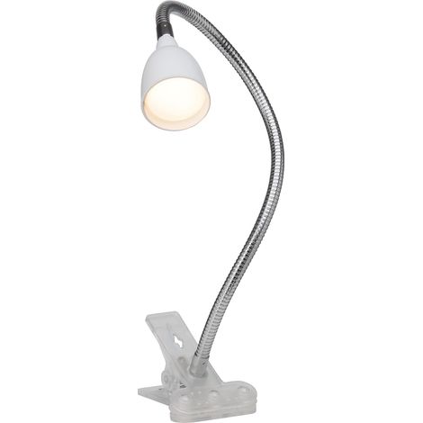 Lampe Ă fixation serre joint+bras flexible 2,4w. Ampoule incluse - 200Lumen 3000K (1/5)