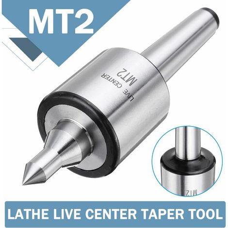 MT2 0.001 précision 5000 tr / min Max tour en acier outil de cone de centre en direct Triple roulement CNC Machine de cone de centre de fraisage rotatif en direct