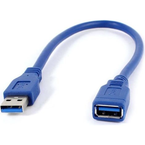 Bleu USB 3.0 male a Femelle M-F type A cable de connexion cable d’extension 30cm (1/3)