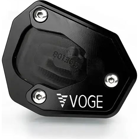 (noir) Compatible avec Loncin Voge 525 DSX 525DSX DSX525 DSX 525 DS525X DS 525X Accessoires Béquille Pied Support latéral Agrandisseur Plaque d'extension maxpower (1/3)