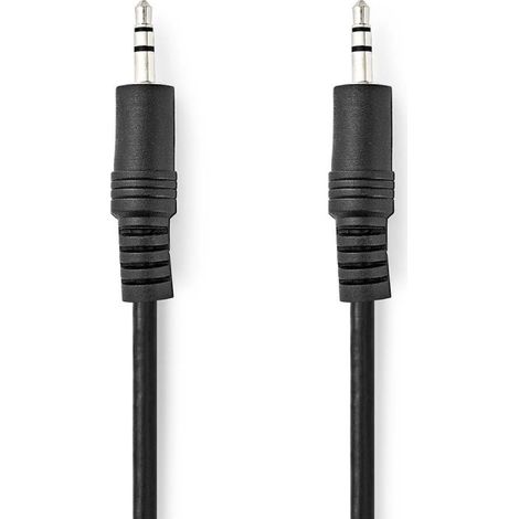 NEDIS Câble Audio Stéréo 3,5 mm Mâle - 3,5 mm Mâle 2,0 m Noir (1/3)