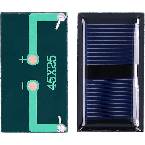 Lot de 4 panneaux solaires miniatures 1V 0,15W 45x25mm pour modules de charge DIY et projets de recherche (1/5)