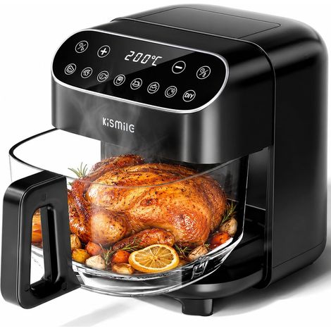 Friteuse Airfryer en verre 4,7 l, sans PFAS, écran tactile, 1500 W (1/5)