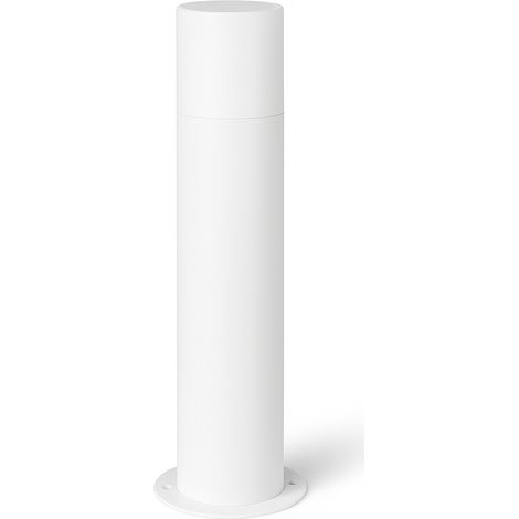 Lampione paletto da giardino esterno in alluminio con attacco E27 IP54 impermeabile moderno - Color: Bianco