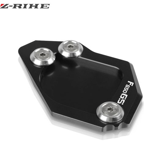 (Noir) Extension de béquille latérale pour moto compatible avec BMW F650GS (2007-2014) maxpower (1/4)