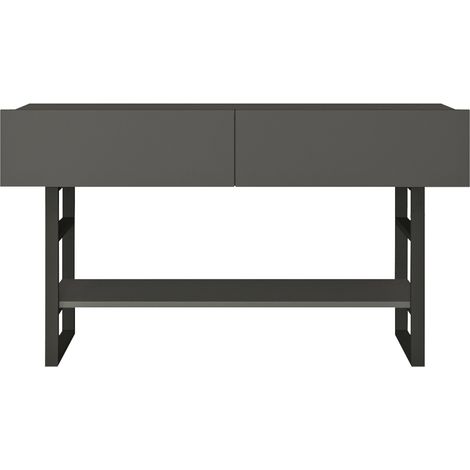 Consolle 76 x 139 x 43 cm antracite / nero 030008585